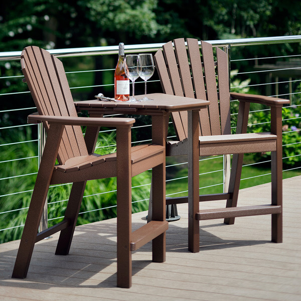 Seaside Casual Adirondack Shellback Balcony Chair Woodland Direct