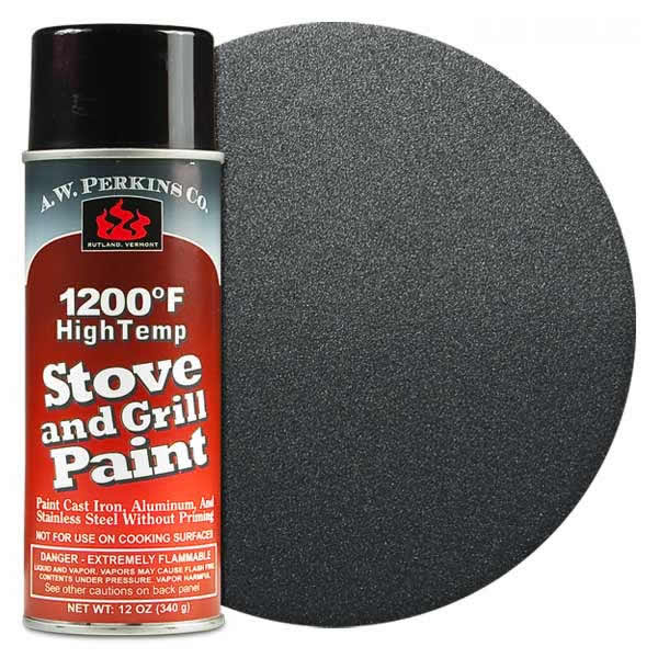 1200º Blue Metallic Stove Paint12 oz Spray On