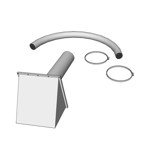 Fresh Air Intake Kit for Pellet Stove Woodland Direct