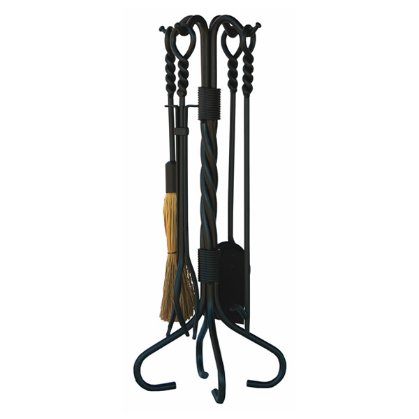 4 Piece Old World Iron Ring/Swirl Tool Set | Woodland Direct