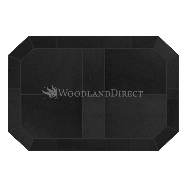 Heritage Octagon Hearth Pad - Black Knight | Woodland Direct