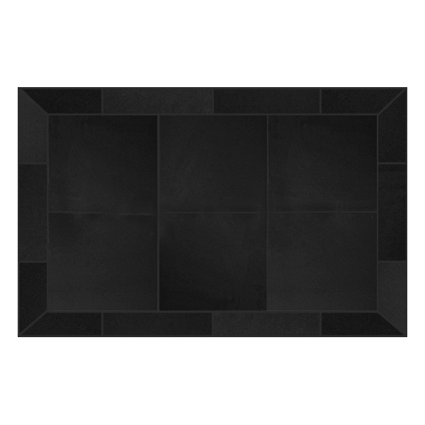 Heritage Rectangular Hearth Pad - Black Knight | Woodland Direct