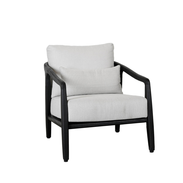 Aria Outdoor Accent Chair Black Woodland Direct