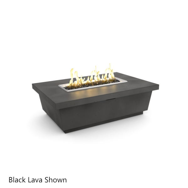 American Fyre Designs Contempo Rectangle Concrete Fire Table - 52 ...