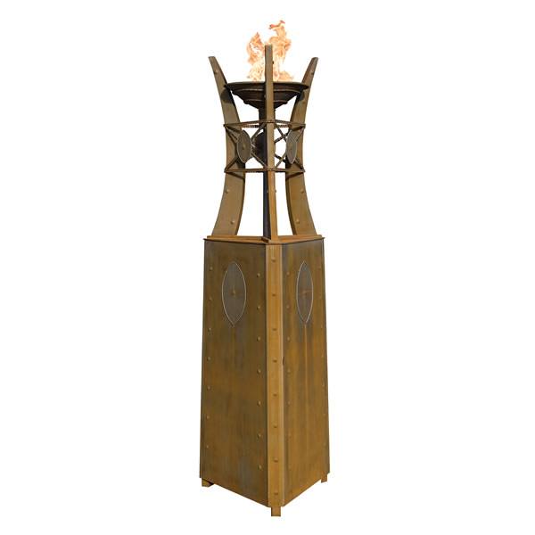 Bastille Corten Fire Tower | Woodland Direct