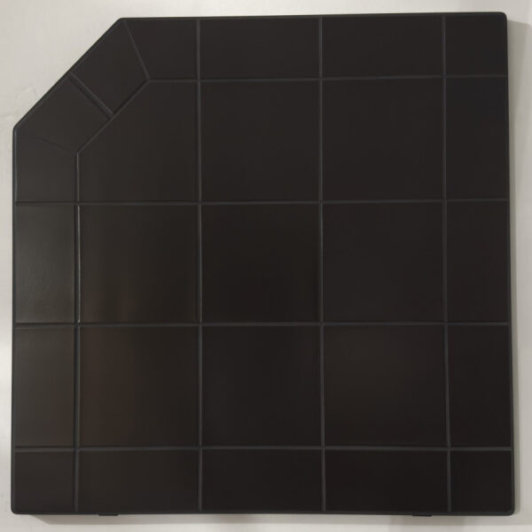 Heritage Corner Hearth Pad - Black Knight | Woodland Direct