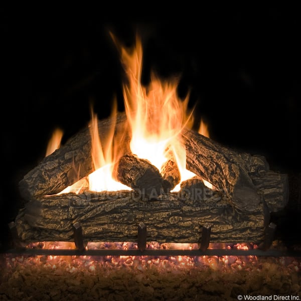 Country Oak Vented Gas Logs Only Northern Flame Woodlanddirect Country Oak Vented Gas Logs Only