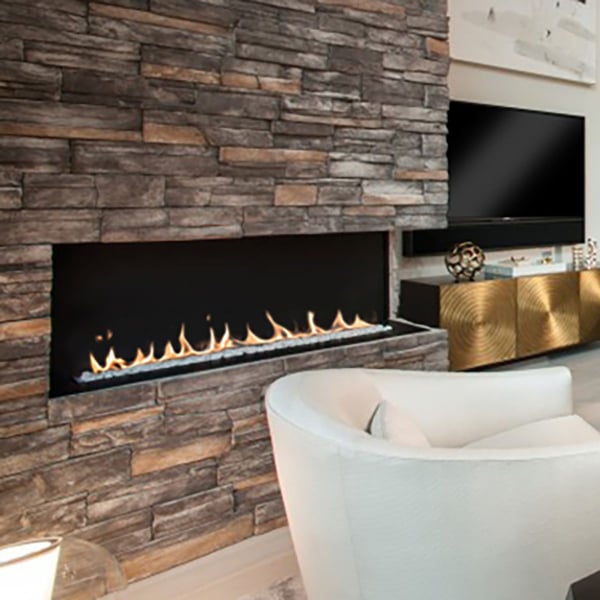 European Home H-Series Corner Ventless Natural Gas Fireplace - 42