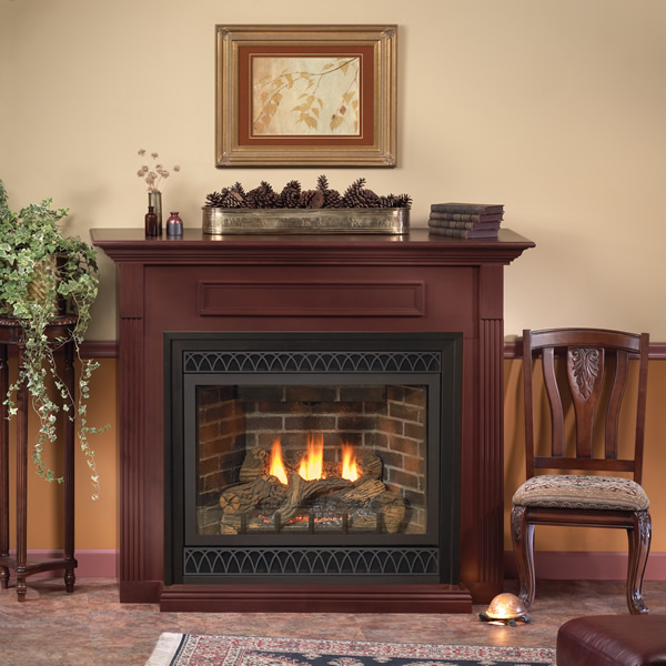 Empire Deluxe Tahoe Direct Vent Gas Fireplace 42" Woodland Direct