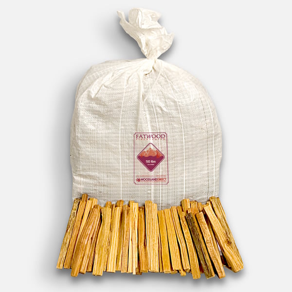 Fatwood Easy Fire Starter 50lb Woodland Direct