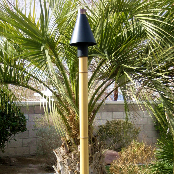 faux tiki torches