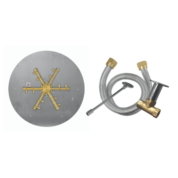 Firegear Pro Series 29” Round Flat Brass Burner – Match-Lit | Woodland ...