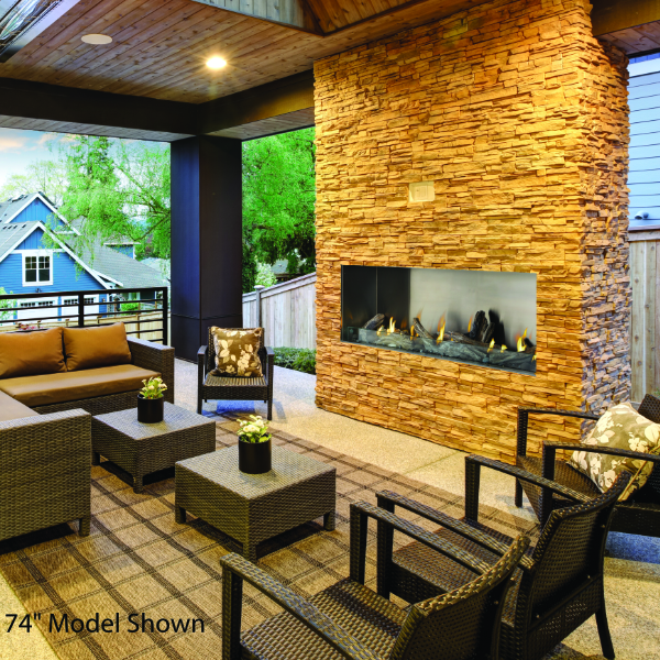 Napoleon Galaxy Outdoor Linear Gas Fireplace - 62