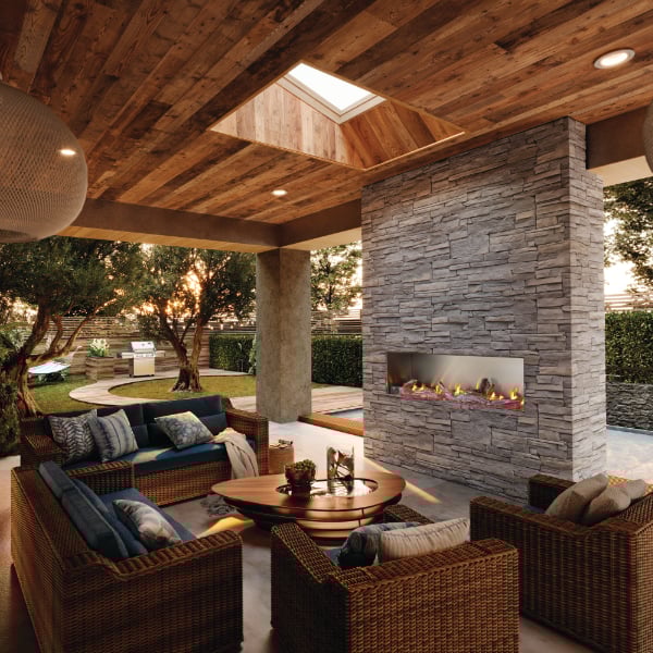 Napoleon Galaxy Outdoor Linear Gas Fireplace - 74