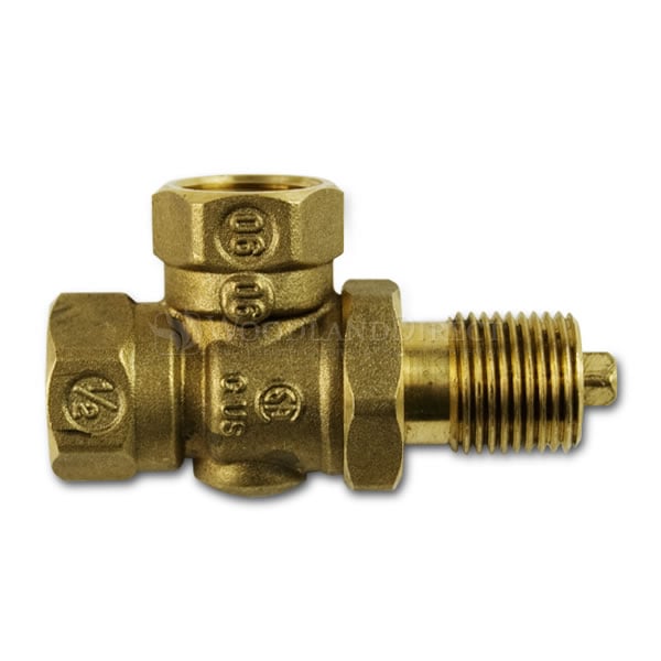 Gas 1/4 Turn Ball Valve Angled Log Sets Gas