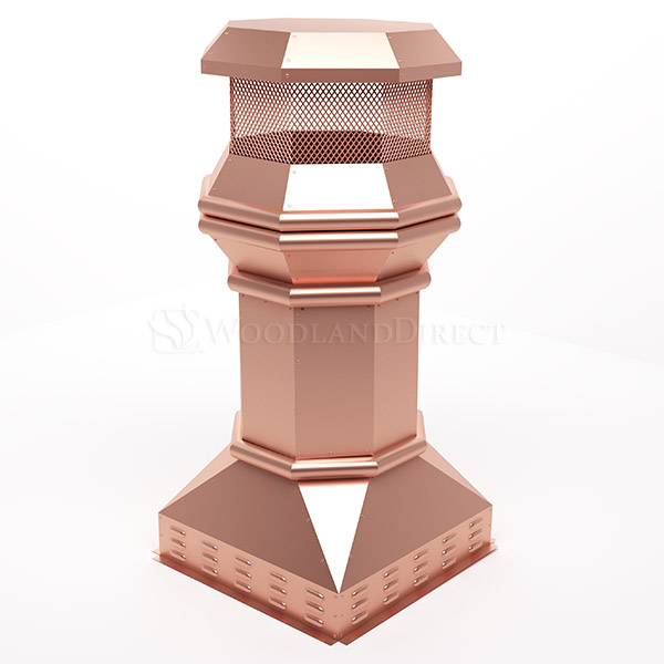 Imperial Copper Chimney Pot Woodland Direct