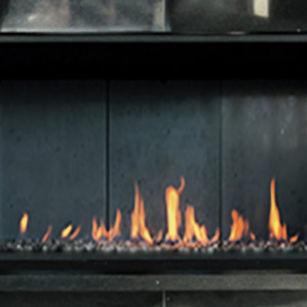 European Home H-Series Linear Ventless Natural Gas Fireplace - 60