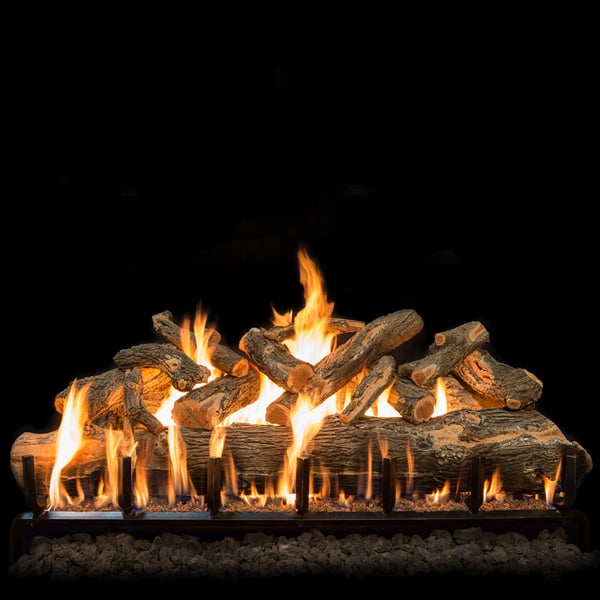 Grand Canyon Jumbo Weathered Oak Slim Vented Gas Log Set