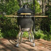 portable outdoor ceramic tabletop grill