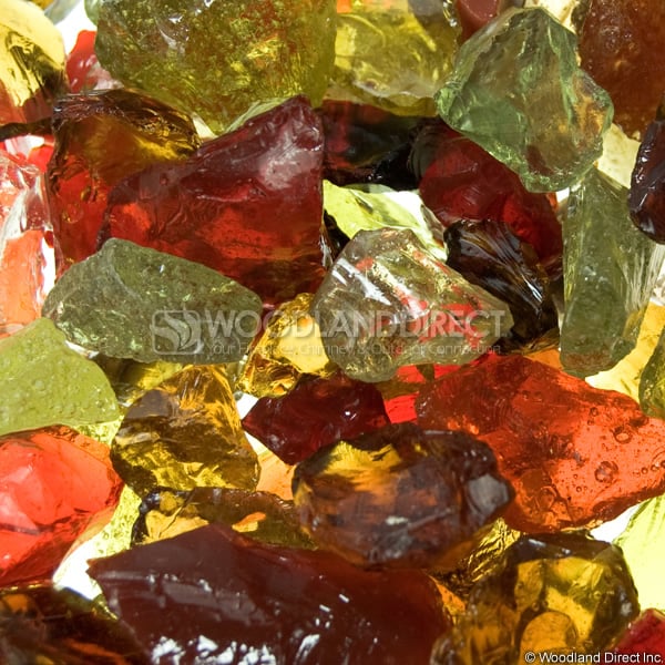 Krystal Fire - Fire Glass - 1/2"-1" Melody Mix