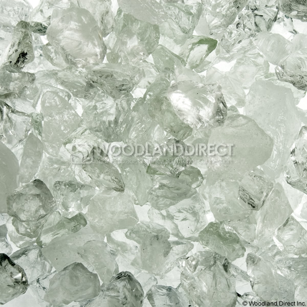 Krystal Fire - Fire Glass - 1/4"-1/2" Clear Ice