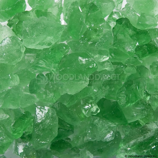 Krystal Fire - Fire Glass - 1/4"-1/2" Green Ice