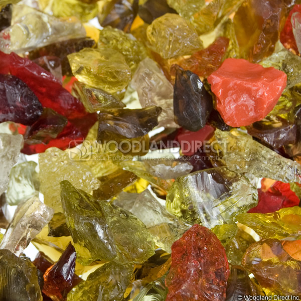 Krystal Fire - Fire Glass - 1/4"-1/2" Melody Mix