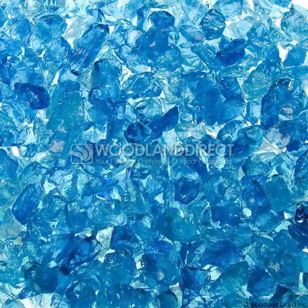 Krystal Fire - Fire Glass - 1/4"-1/2" Turquoise Ice