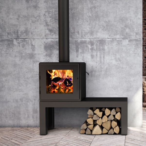 MF Fire Nova Bench Wood Stove | Woodland Direct