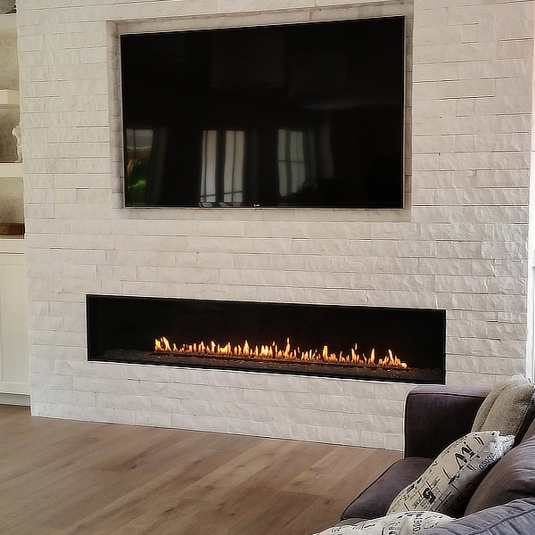 Montigo Exemplar R820 Direct Vent Linear Gas Fireplace | Woodland