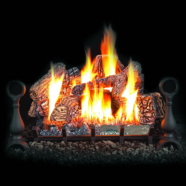 Napoleon Fiberglow Vented Gas Log Set | Woodland Direct