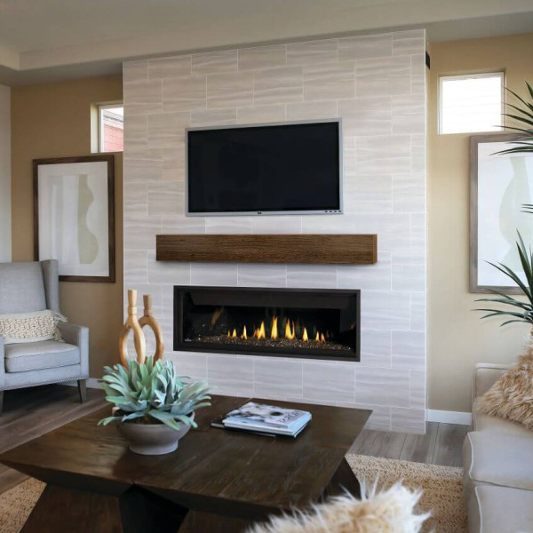 Napoleon Ascent Linear Premium 56 Direct Vent Fireplace | Woodland