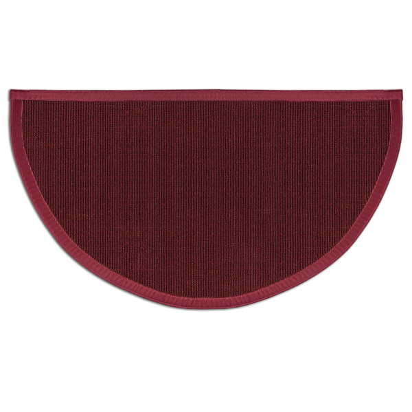 Oxblood Sunset Natural Sisal Half Round Rug Rugs