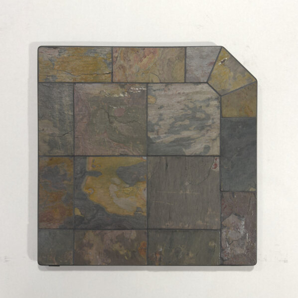 Heritage Corner Hearth Pad - Peacock Slate | Woodland Direct