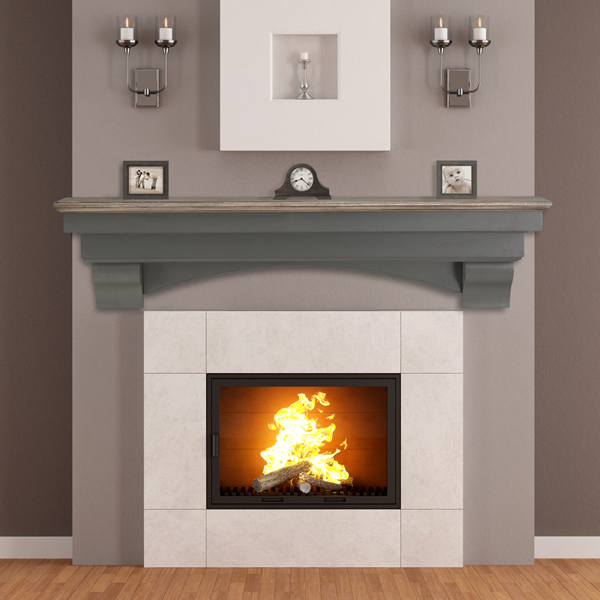Pearl Hadley Cottage Fireplace Mantel Shelf Pearl Mantels