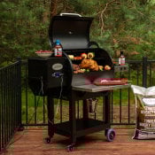 black pellet grill