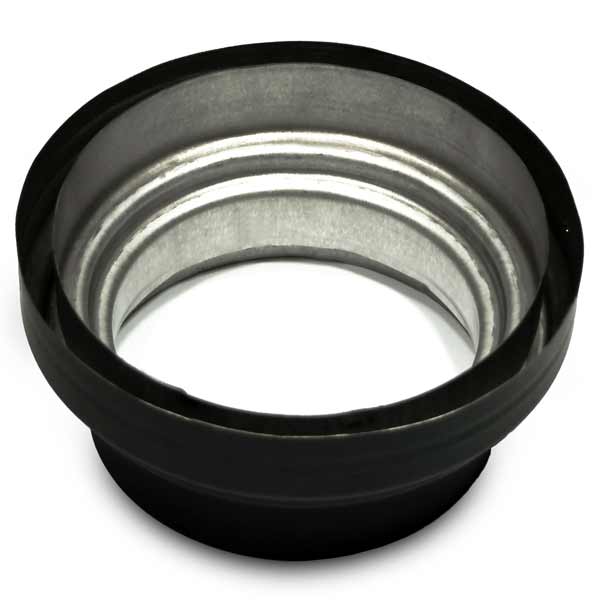 Premium DoubleWall Black Stove Pipe Reducer 7"6"