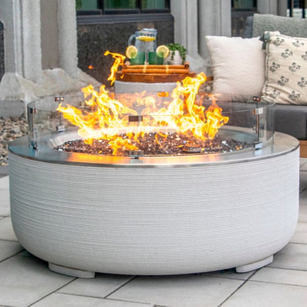 Figarro ft.Peven Everett Caramel 〜12ハウス FlameCraft ReForm Stack Gas Fire Pit | Woodland Direct