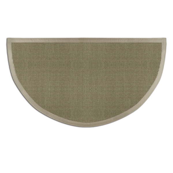 Sage Green Sunset Natural Sisal Half Round Rug Rugs, Goods of the Woods