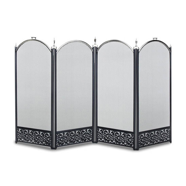 Sausalito 4-Panel Fireplace Screen | Woodland Direct