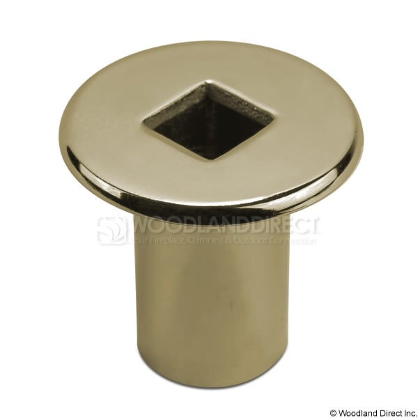 Solid Brass Gas Valve Cover with Neck Woodland Direct