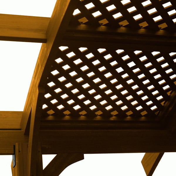 Sonoma Lattice Roof - 12 X 4 - Redwood WoodlandDirect.com: Pergolas - Sonoma Lattice Roof - 12 X 4 - Redwood WoodlandDirect.com: Pergolas