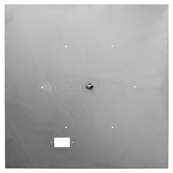 Square Flat Stainless Steel Fire Pit Burner Pan 30