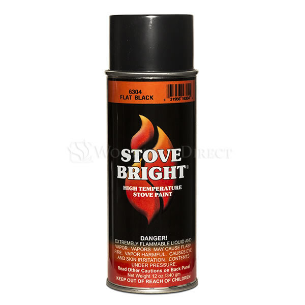Stove Bright High Temperature Stove Paint Flat Black Woodland Direct