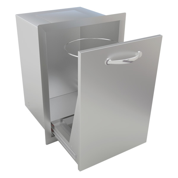 Sunstone Trash Drawer Grilling Island Components