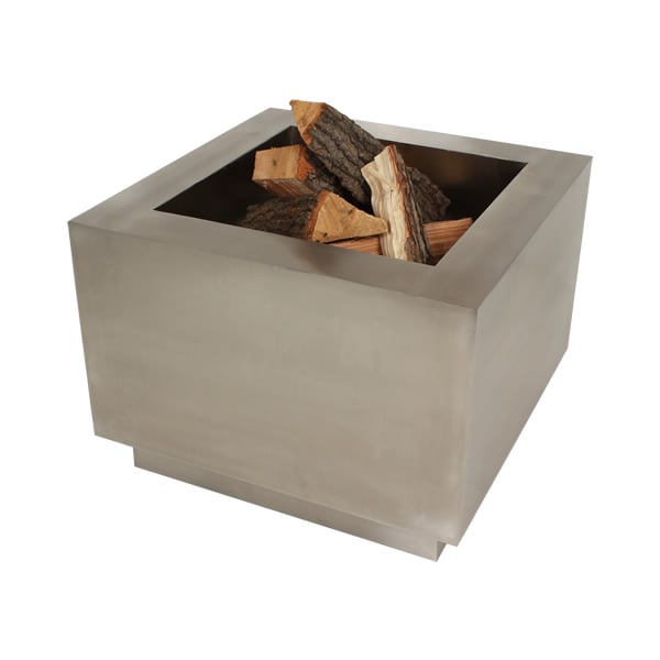 Tana Fia Stainless Steel 35 Wood Burning Fire Pit Woodlanddirect Tana Fia Stainless Steel Wood Burning Fire Pit