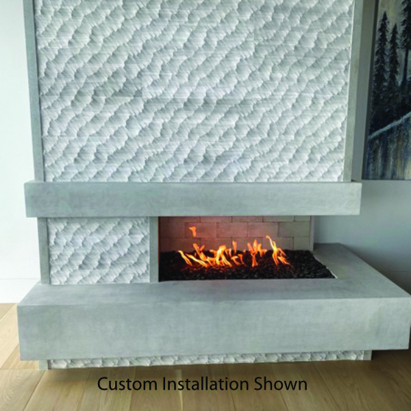 Isokern Xcelux Linear Gas Fireplace - 48