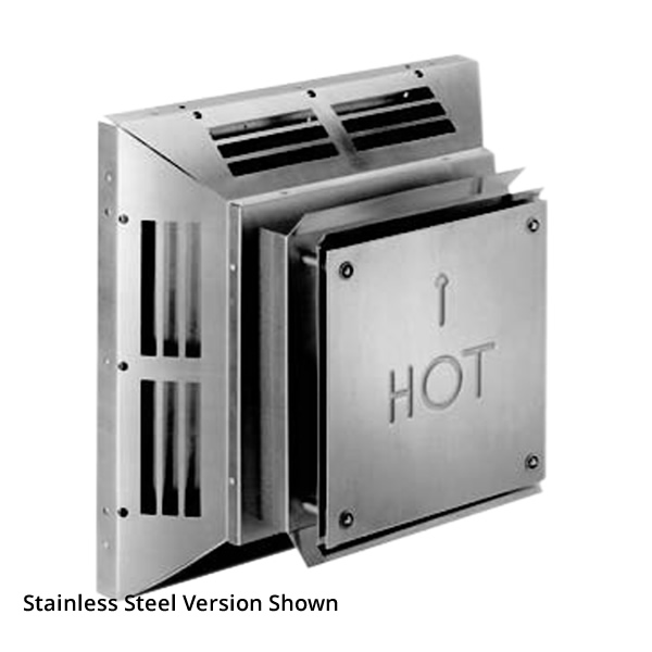 DirectVent Pro 4" Square Horizontal Aluminum Termination Cap Woodland