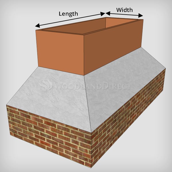 HY-C BigTop 14 x 14 Copper Multi-Flue Chimney Cap - 12 Height - CBT1414K-12W