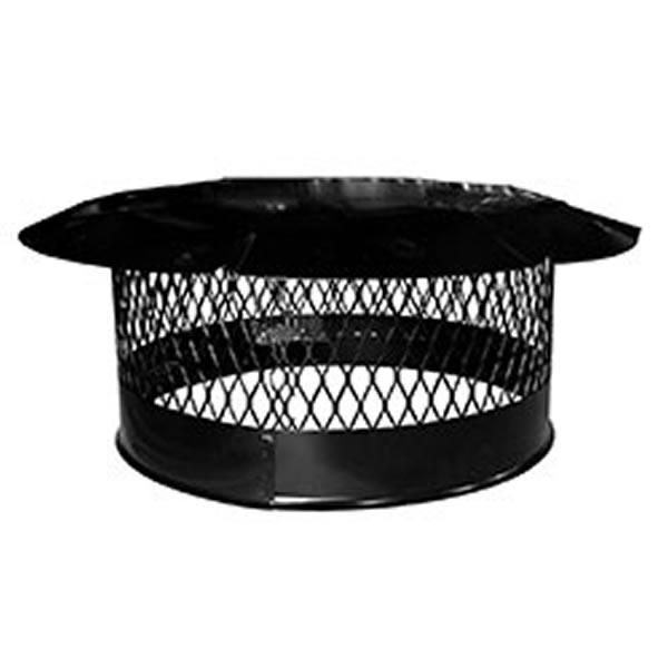 Isokern Spark Arrestor Rain Cap Black Galvanized Woodland Direct